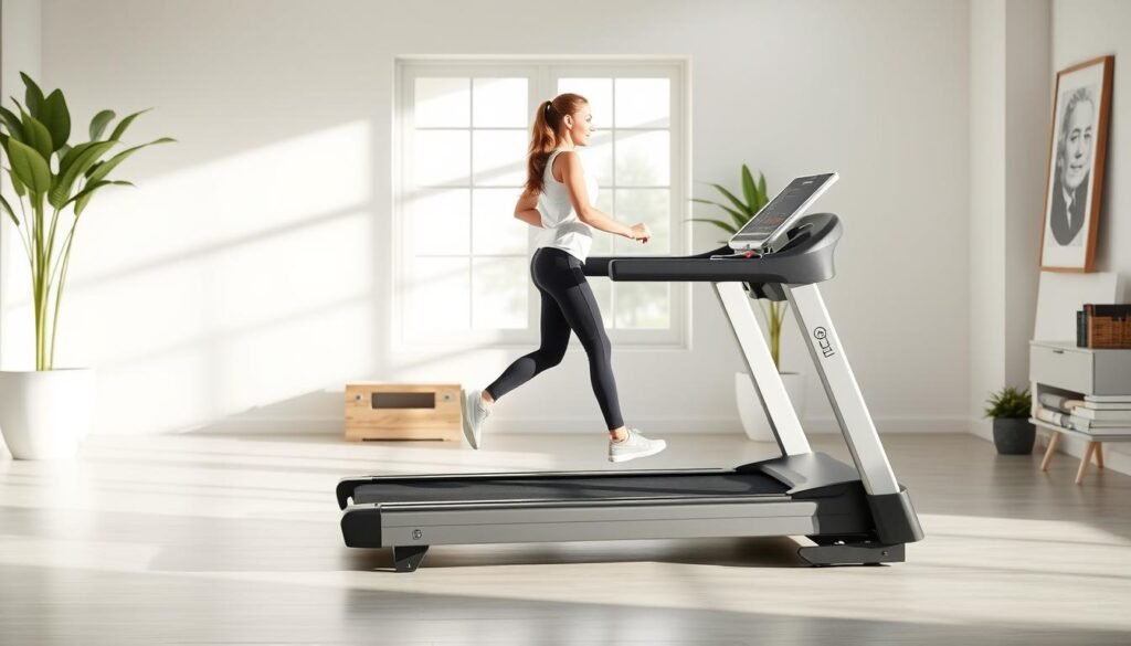 space-saving treadmills